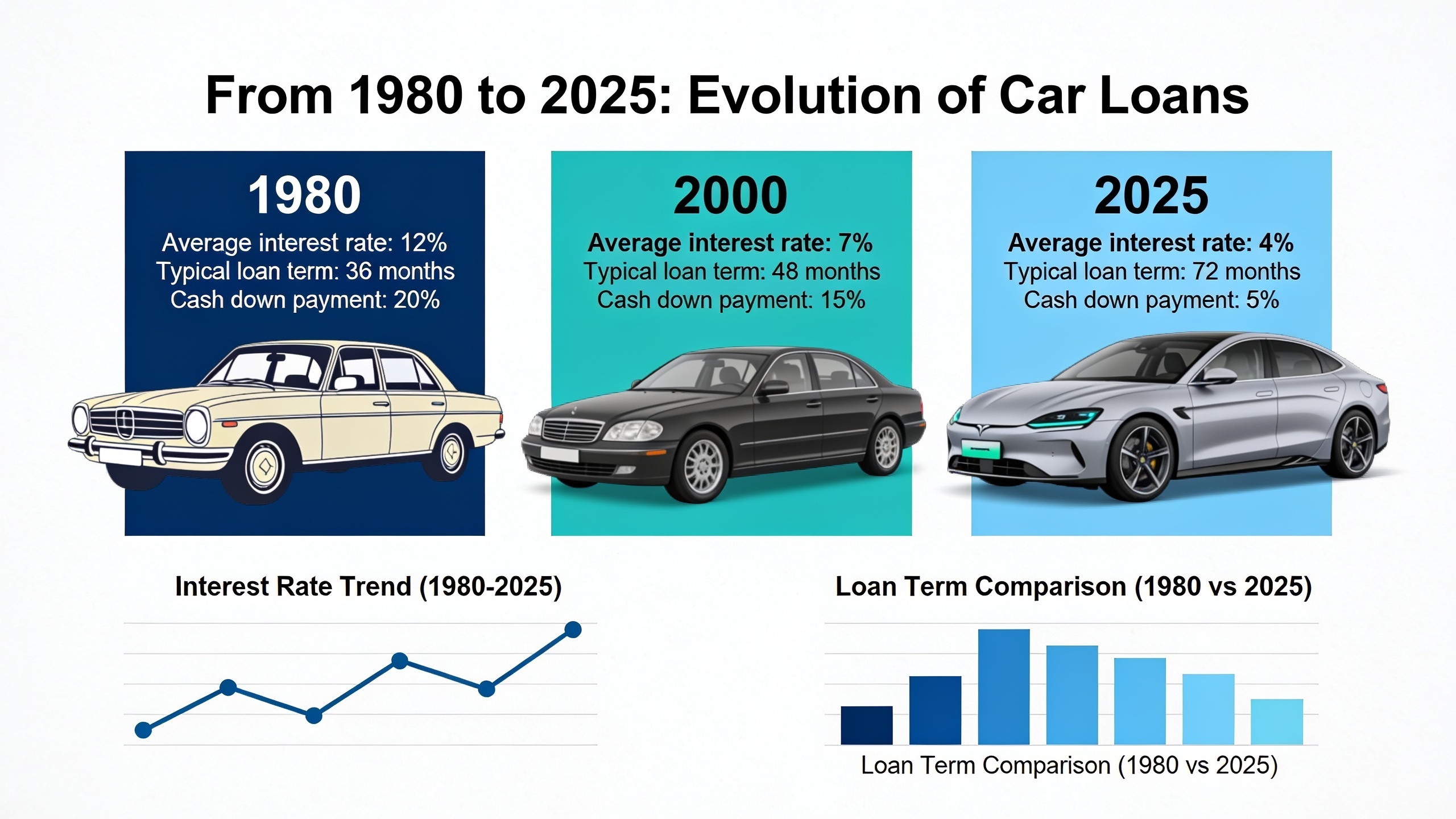 car finance from 1980 to 2025